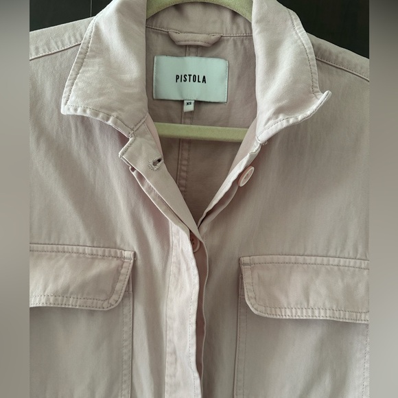 Pistola Pink Long Sleeve Utility Jumpsuit Coveralls Overalls, XS - Picture 3 of 6